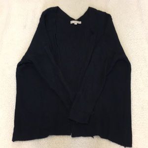 Navy blue large loft sweater cardigan